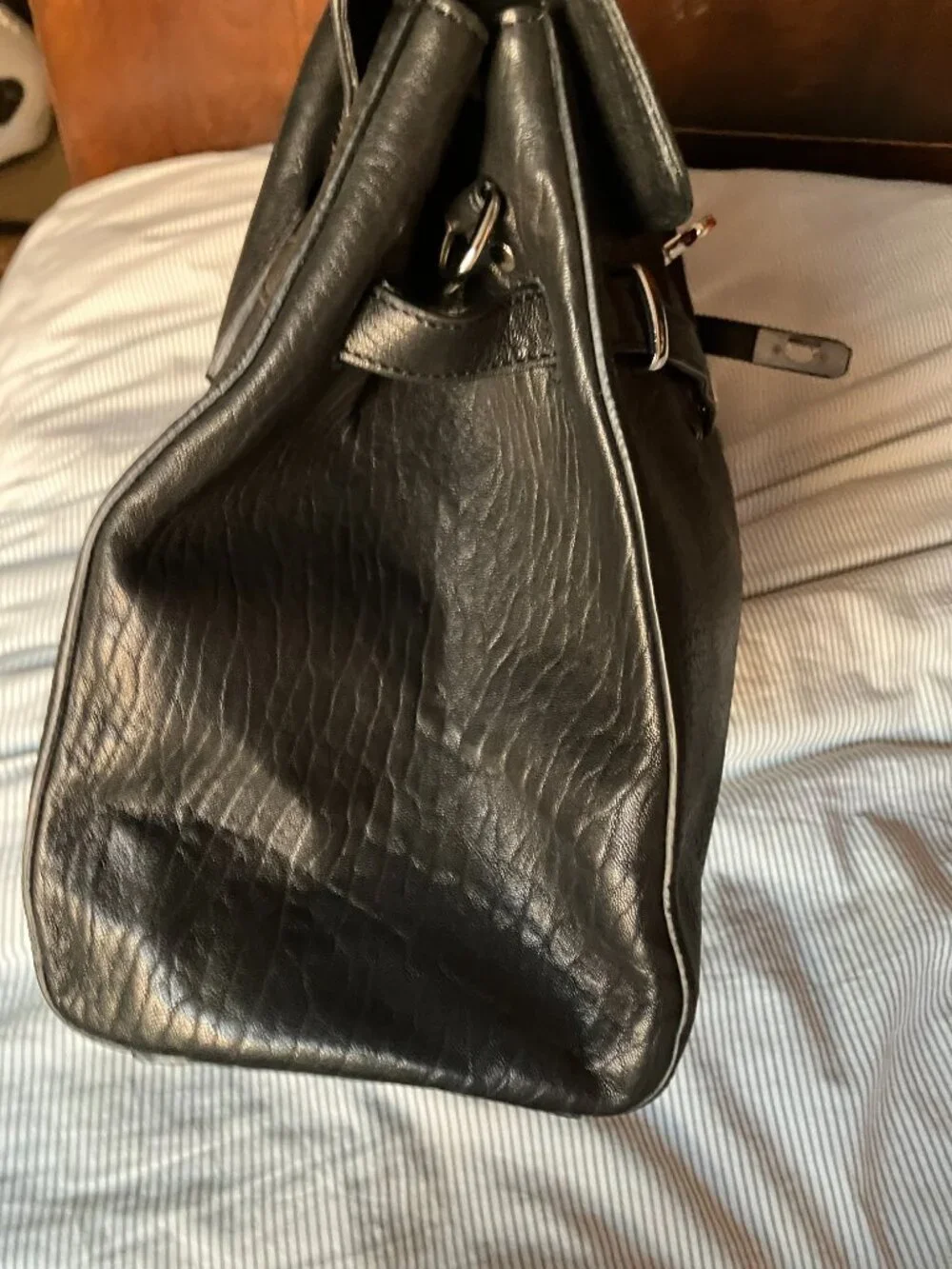 Sabatier Bellecour 617 Bubble Noir Black Sheep Leather